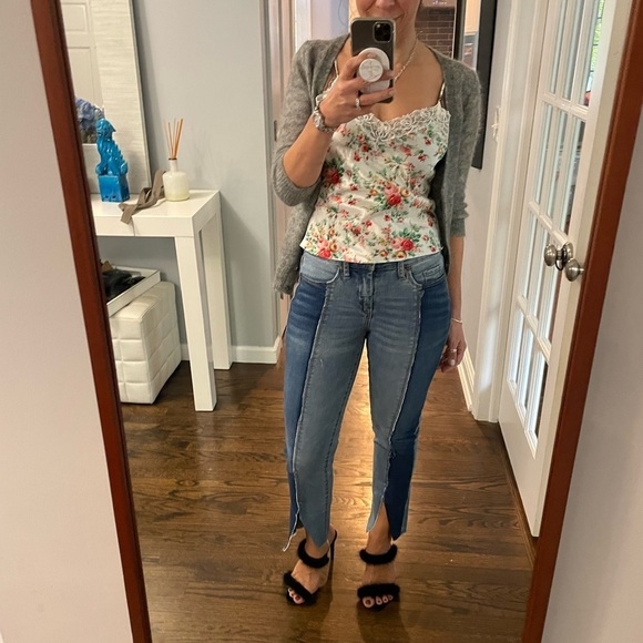 Blank NYC Skinny Classique Split Hem Two Tone Jean - Picture 8 of 13